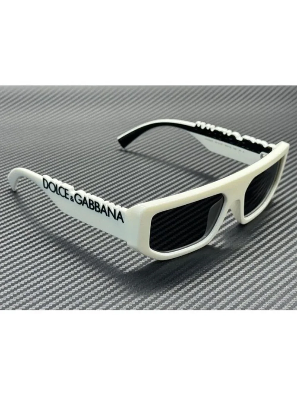 New Dolce & Gabbana Men White Sunglasses 56-16-145